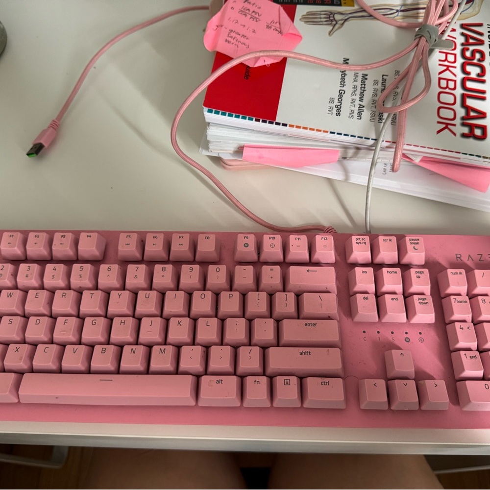 Razer Pink Keyboard for Home Office